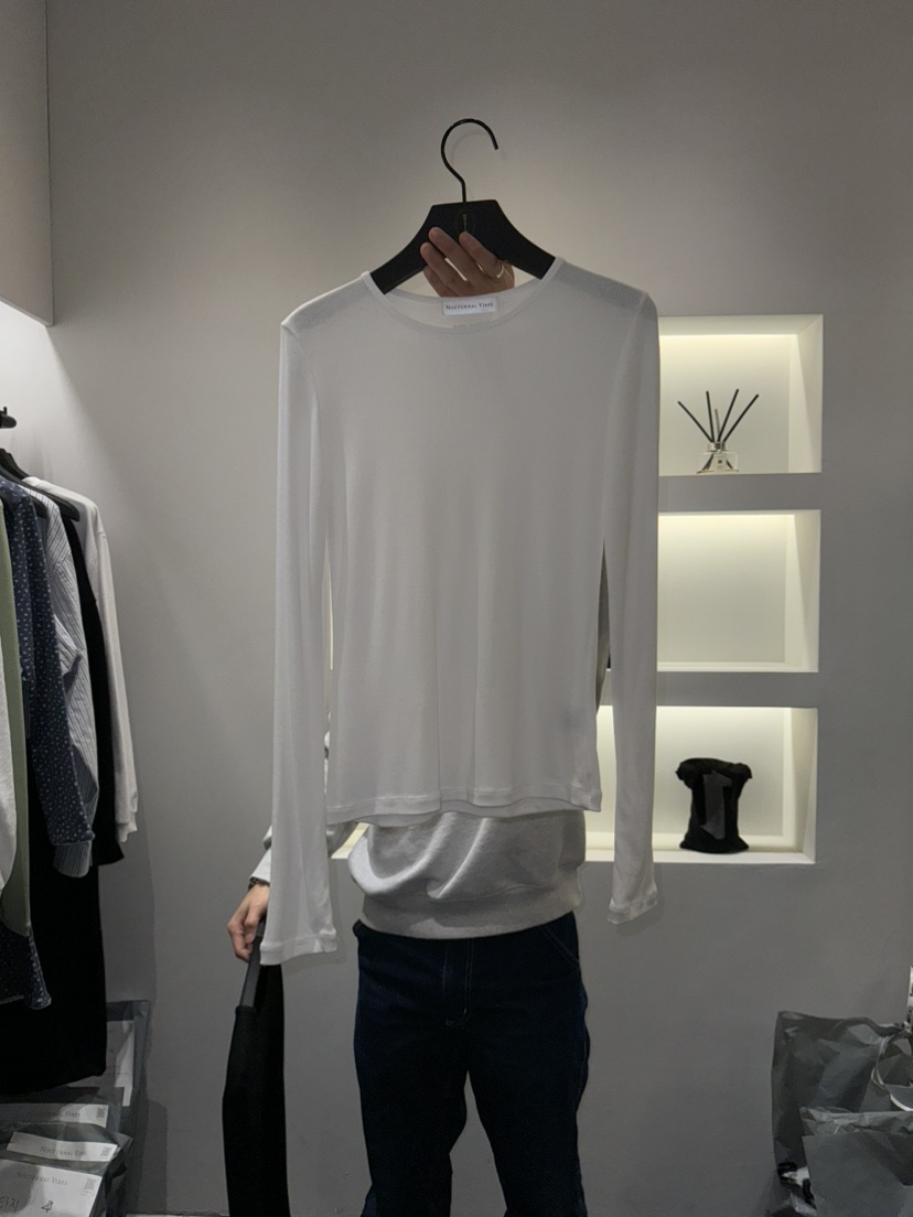 NOCTURNAL VIBE東大門實拍女裝新品熱賣推薦人氣25春夏長袖T恤NOCTURNAL VIBE長袖T恤