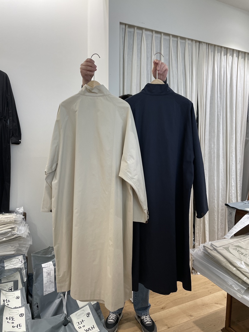 MOVENNE東大門代購女士新品時尚25春夏休閑熱賣推薦長款風衣MOVENNE長款風衣