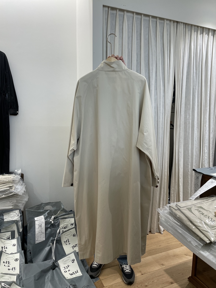 MOVENNE東大門代購女士新品時尚25春夏休閑熱賣推薦長款風衣MOVENNE長款風衣