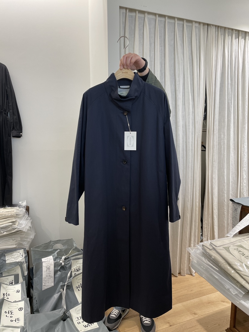 MOVENNE東大門代購女士新品時尚25春夏休閑熱賣推薦長款風衣MOVENNE長款風衣圖色2