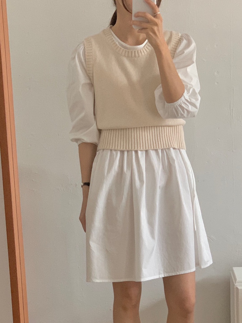 WOOD韓國直郵女裝新品真品25春夏推薦熱賣時尚職業吊帶背心WOOD吊帶/背心圖色1