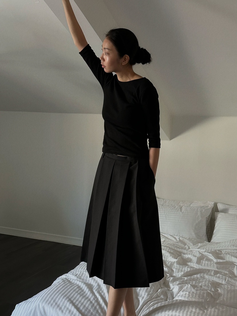 BAIE OUD/OFCEDRE韓國代購女裝新款人氣時尚職業真品25春夏T恤BAIE OUD/OFCEDRET恤