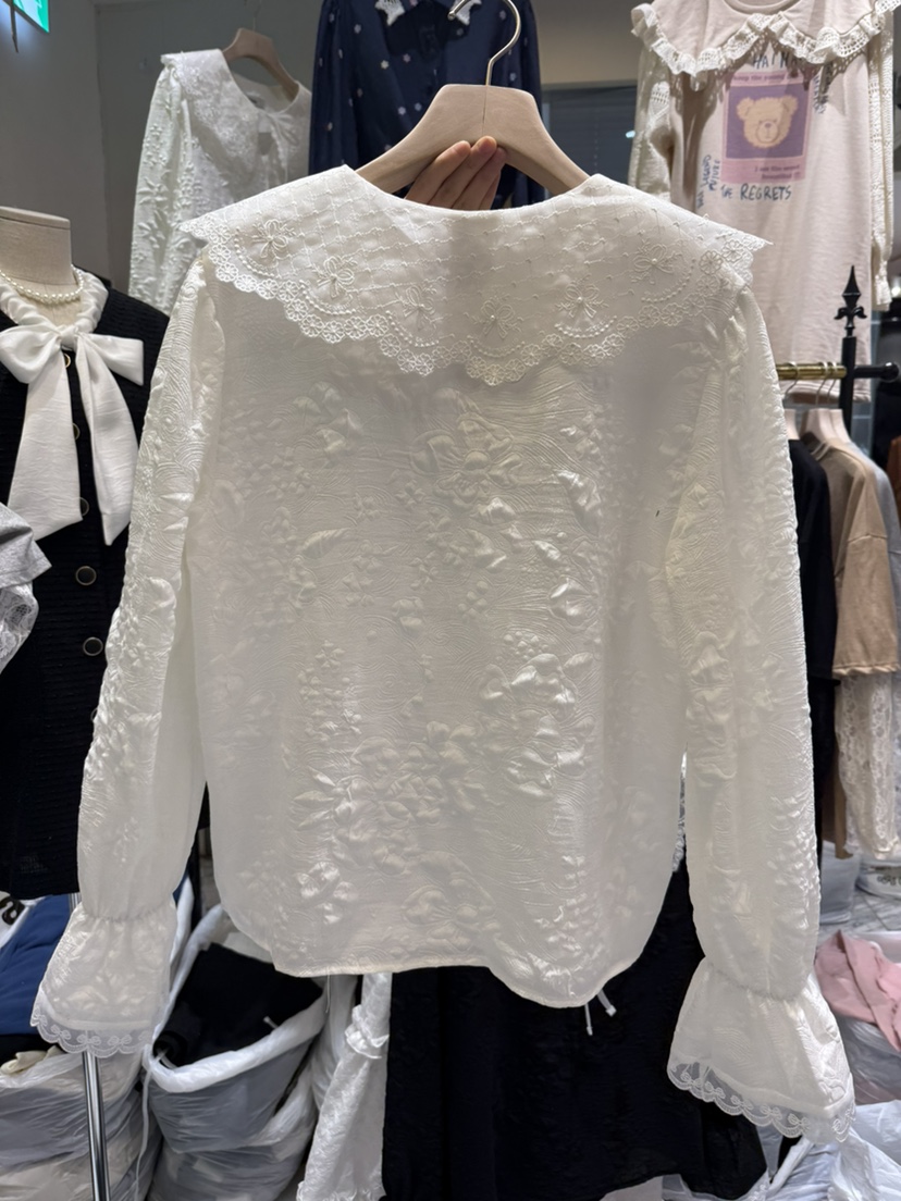 BE&amp;BE直郵韓國代購女裝新款推薦真品襯衫蕾絲衫蝴蝶結BE&be襯衫/蕾絲衫