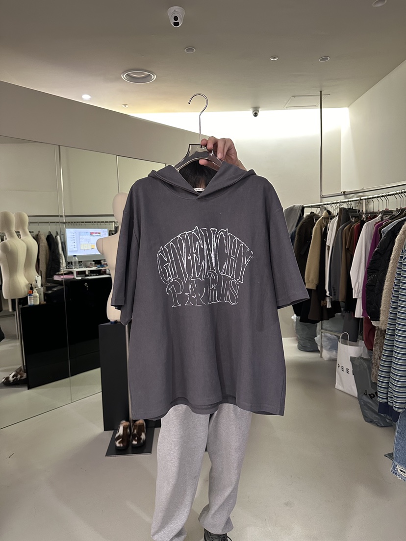 PRETZEL韓國直郵女裝新品真品熱賣25春夏時尚推薦T恤復古兜帽PRETZELT恤