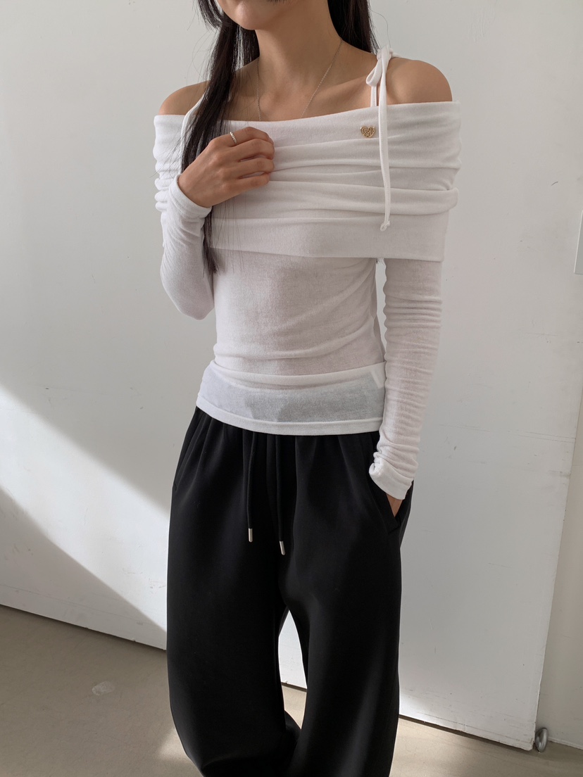 GOYOU韓國直郵女裝新款人氣真品25春夏職業休閑推薦長袖T恤de goyou長袖T恤