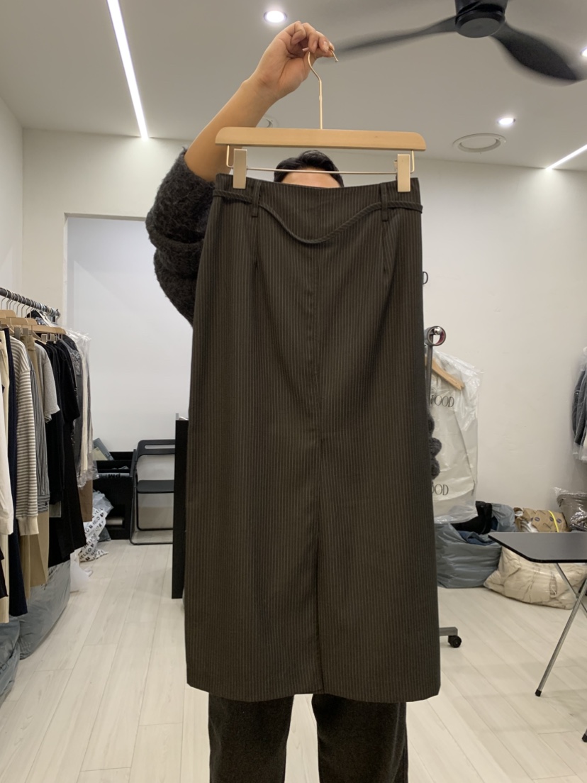 CEDARWOOD韓國直郵東大門實拍女裝新品休閑真品人氣長裙羊毛CEDARWOOD長裙