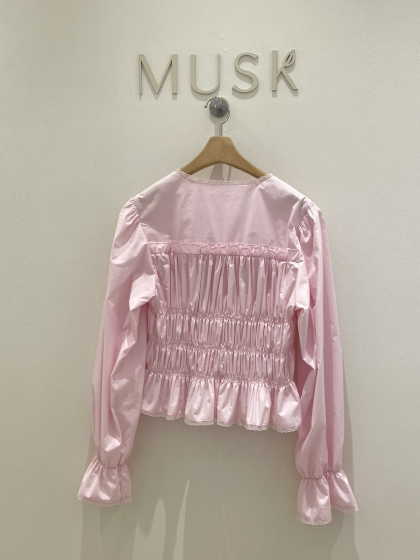 MUSK韓國直郵東大門代購女裝新款職業休閑真品推薦襯衫蕾絲衫MUSK襯衫/蕾絲衫