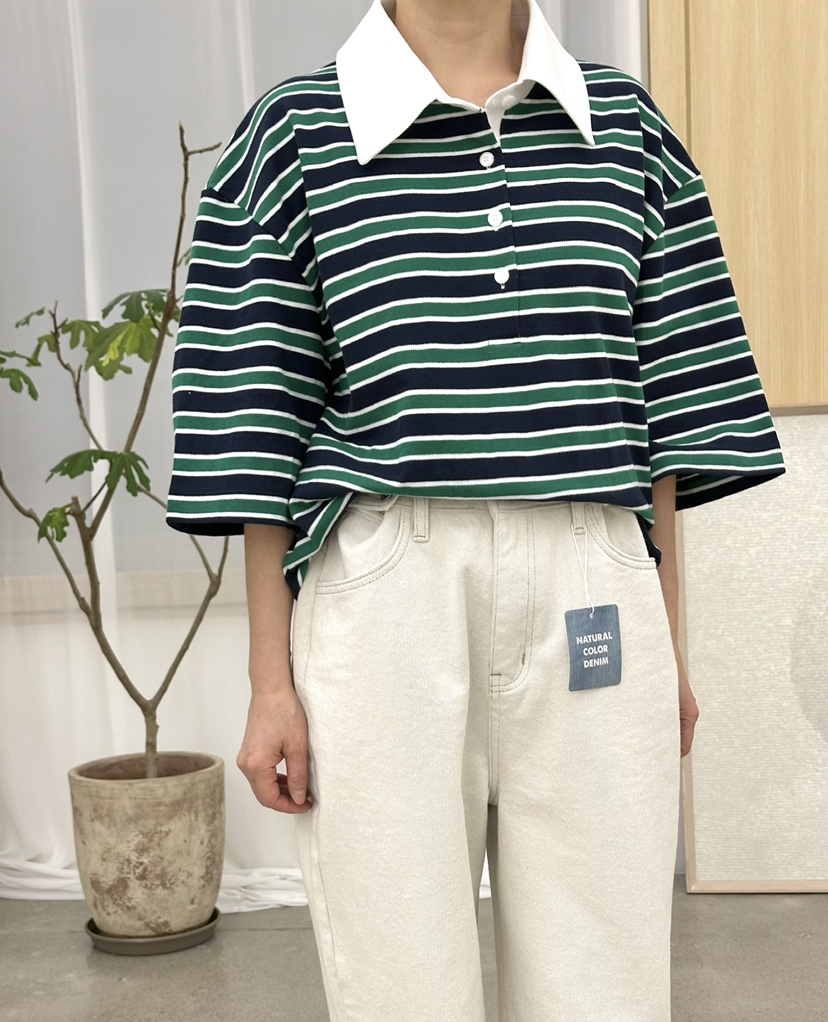 BUT韓國直郵東大門代購女裝新品真品熱賣時尚人氣25春夏T恤buttonT恤圖色1