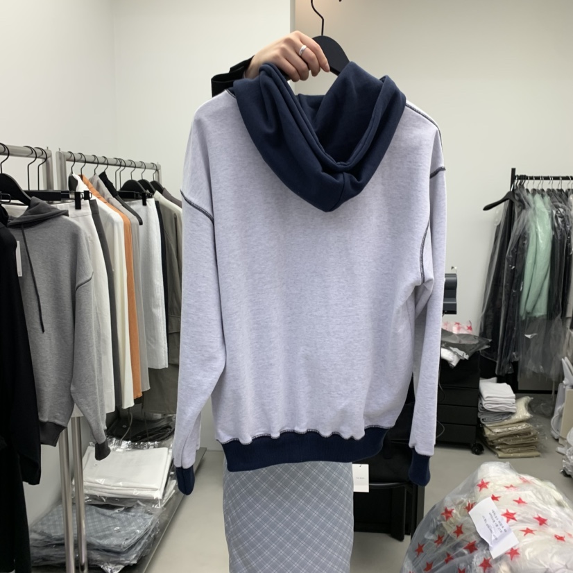 THE WAVE韓國直郵女裝新品真品休閑25春夏職業人氣衛衣連帽THE WAVE衛衣