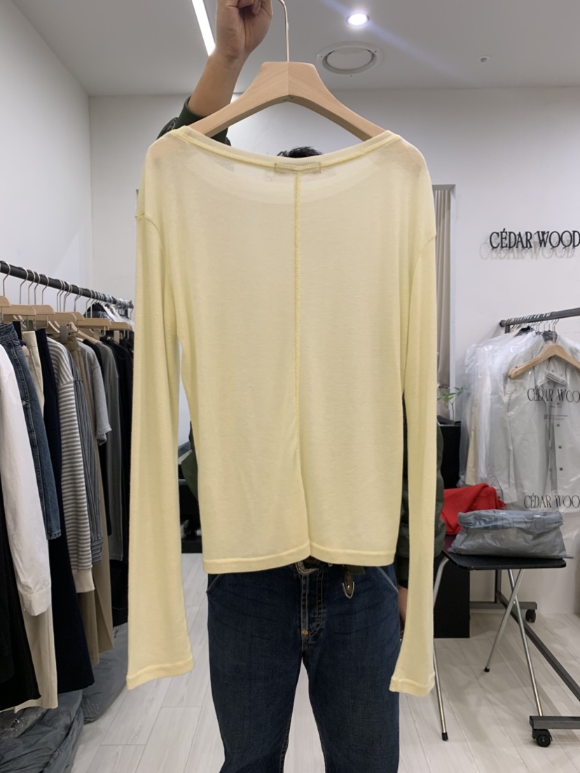 CEDARWOOD韓國直郵東大門代購女裝新品真品休閑25春夏長袖T恤CEDARWOOD長袖T恤