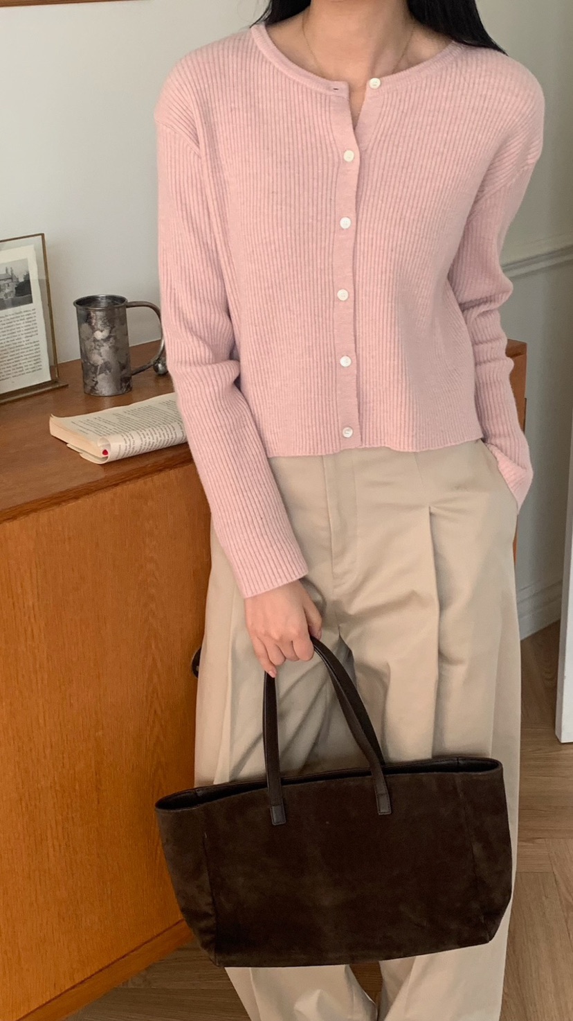 SORBET韓國直郵東大門代購女裝新款時尚25春夏熱賣針織衫開衫SORBET/flat white針織衫