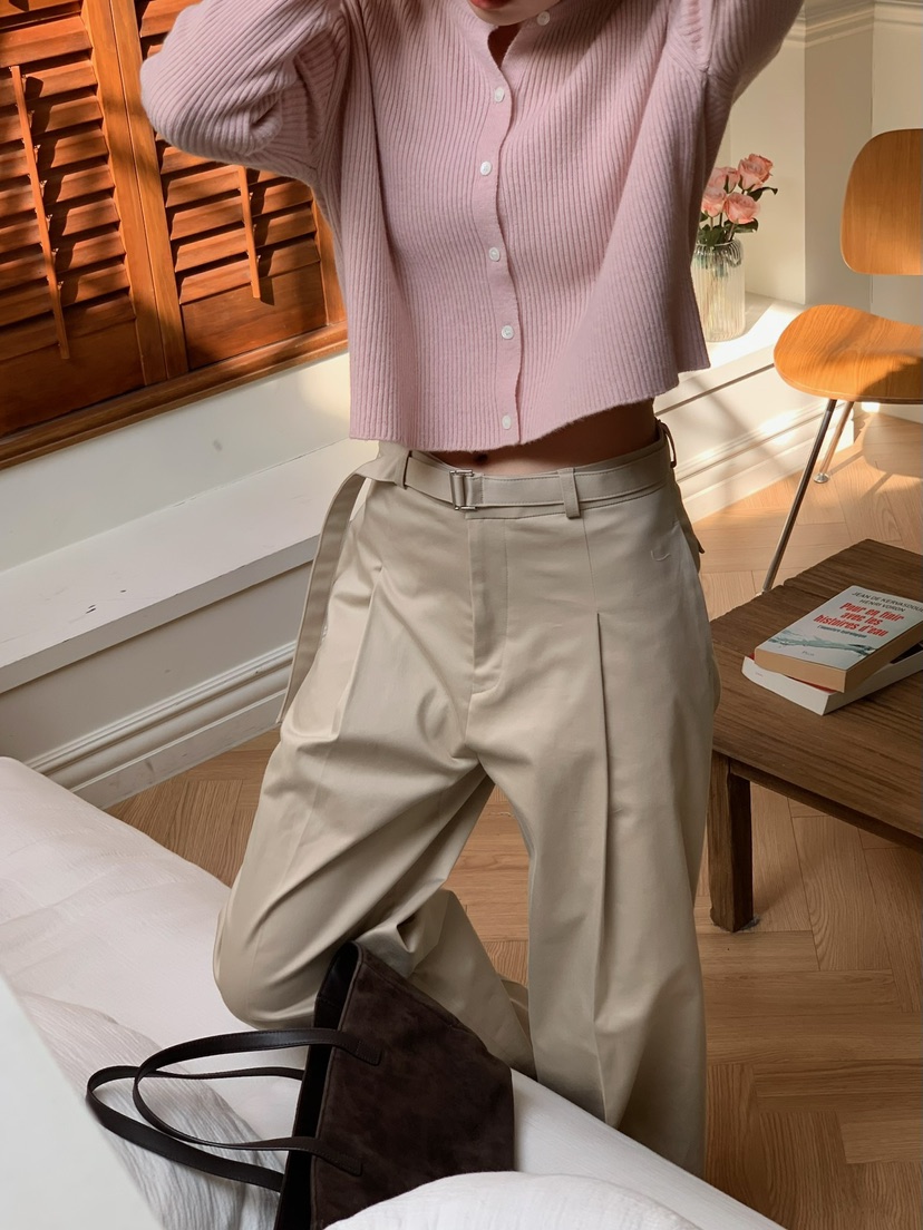 SORBET韓國直郵東大門代購女裝新款時尚25春夏熱賣針織衫開衫SORBET/flat white針織衫