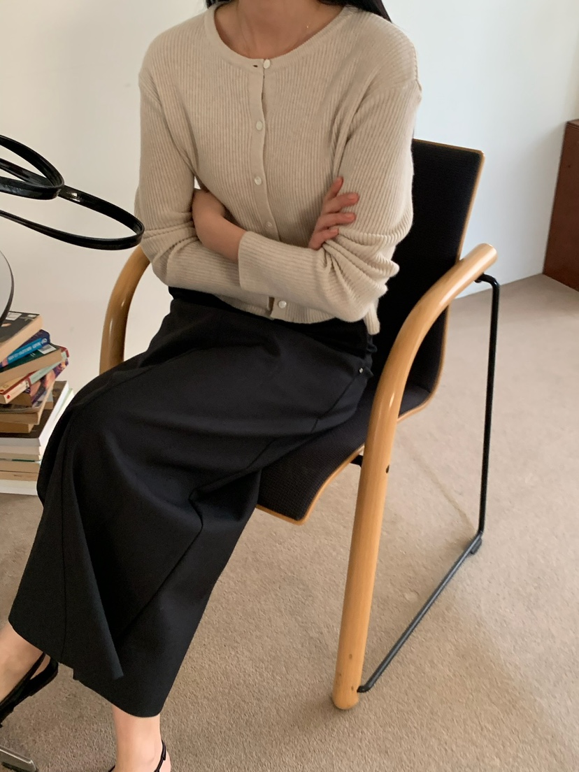 SORBET韓國直郵東大門代購女裝新款時尚25春夏熱賣針織衫開衫SORBET/flat white針織衫