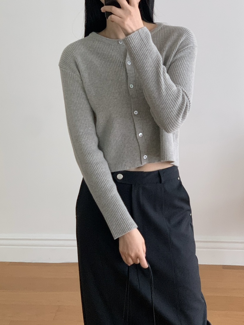 SORBET韓國直郵東大門代購女裝新款時尚25春夏熱賣針織衫開衫SORBET/flat white針織衫