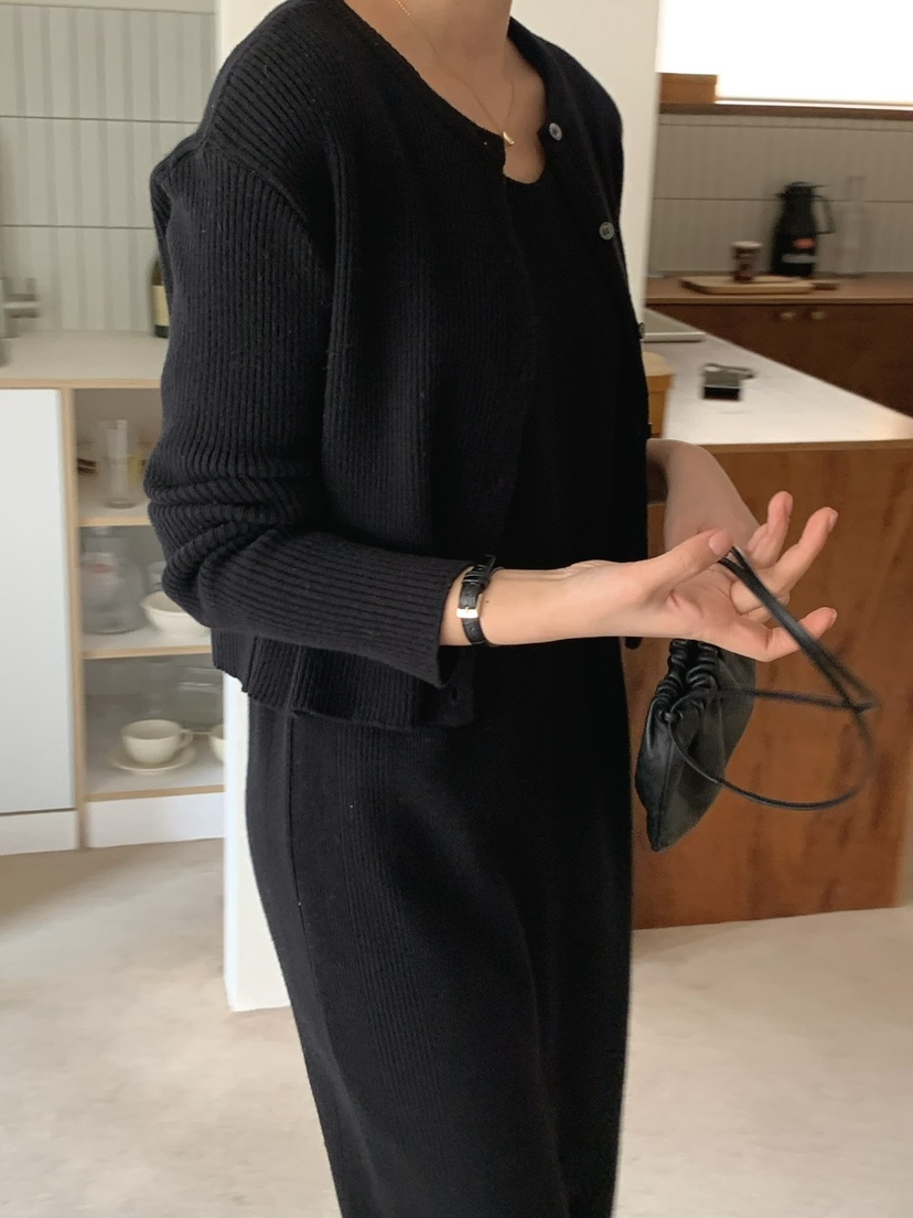 SORBET韓國直郵東大門代購女裝新款時尚25春夏熱賣針織衫開衫SORBET/flat white針織衫