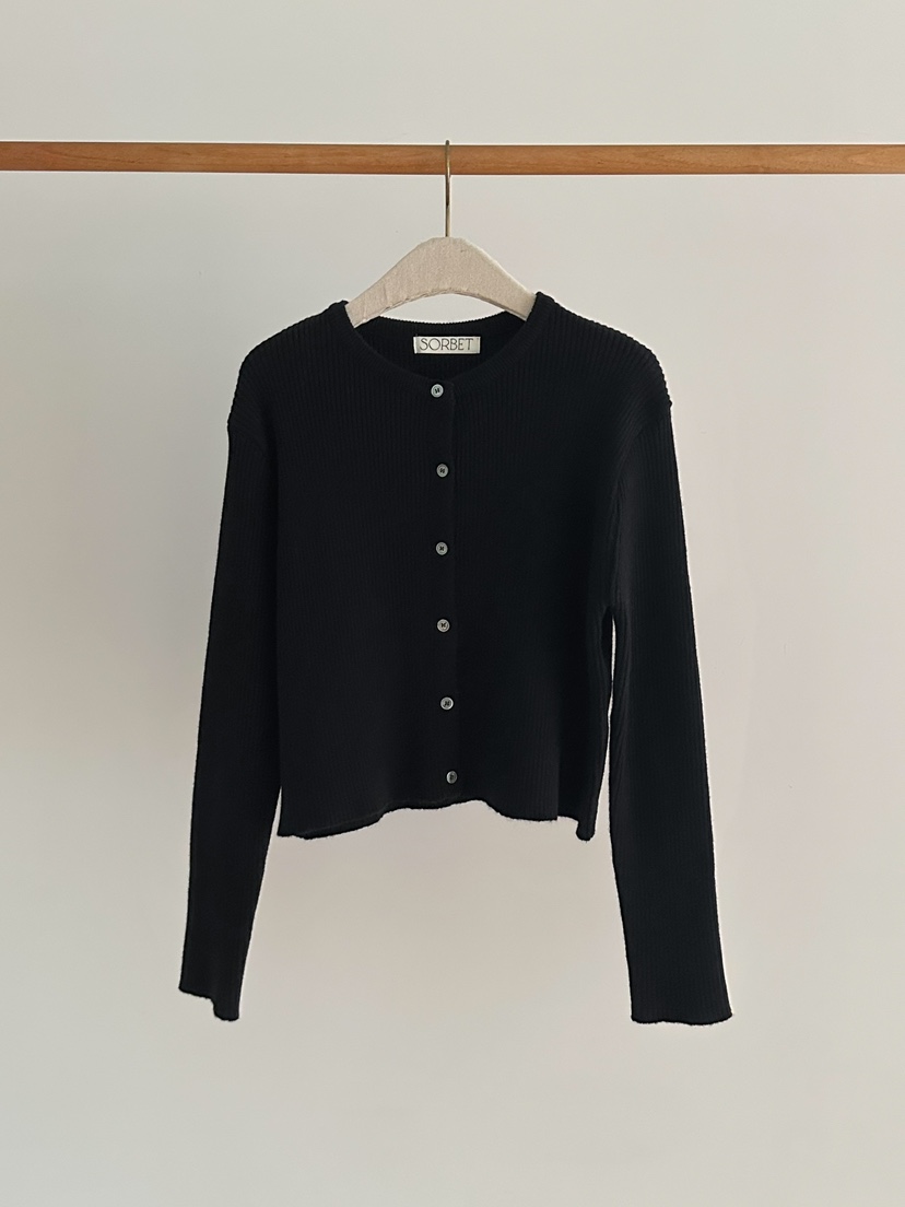 SORBET韓國直郵東大門代購女裝新款時尚25春夏熱賣針織衫開衫SORBET/flat white針織衫圖色4