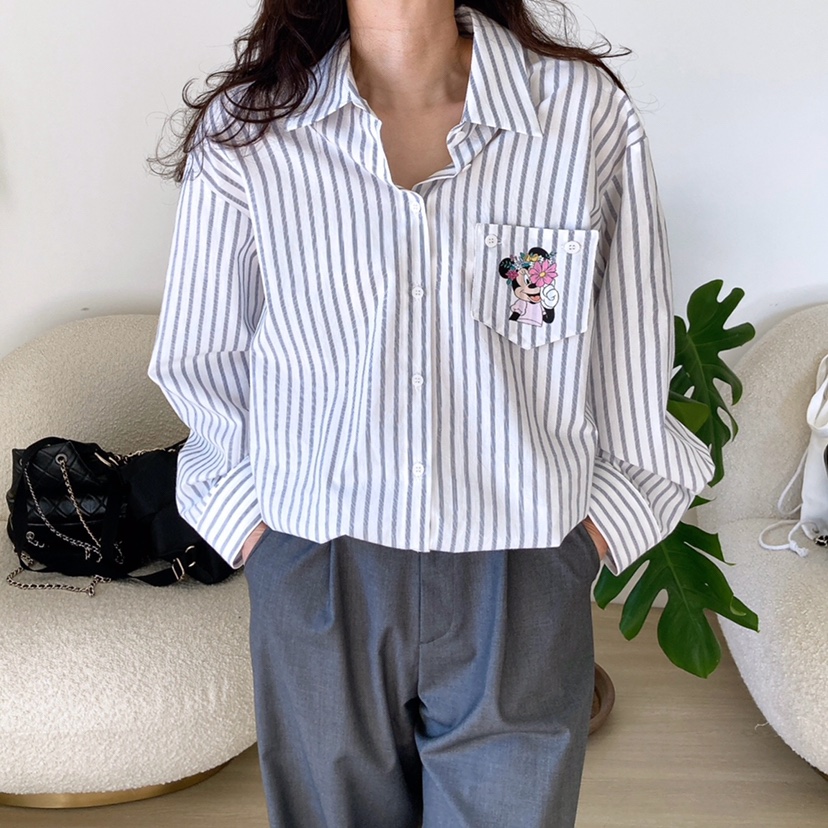 HANNA-A韓國直郵女裝新款人氣真品推薦熱賣休閑襯衫蕾絲衫HANNA-A襯衫/蕾絲衫