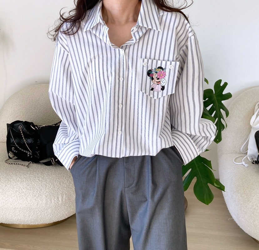 HANNA-A韓國直郵女裝新款人氣真品推薦熱賣休閑襯衫蕾絲衫HANNA-A襯衫/蕾絲衫