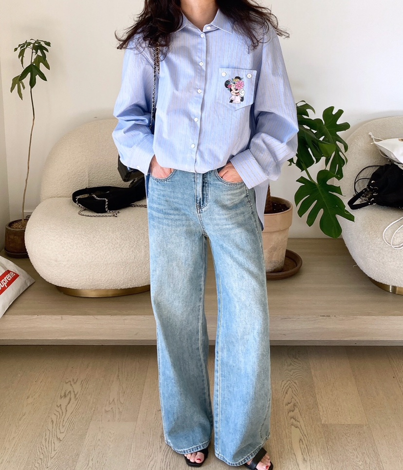 HANNA-A韓國直郵女裝新款人氣真品推薦熱賣休閑襯衫蕾絲衫HANNA-A襯衫/蕾絲衫