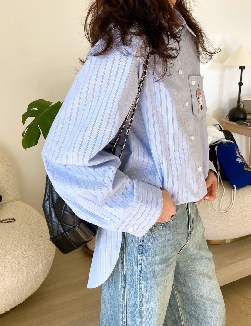 HANNA-A韓國直郵女裝新款人氣真品推薦熱賣休閑襯衫蕾絲衫HANNA-A襯衫/蕾絲衫