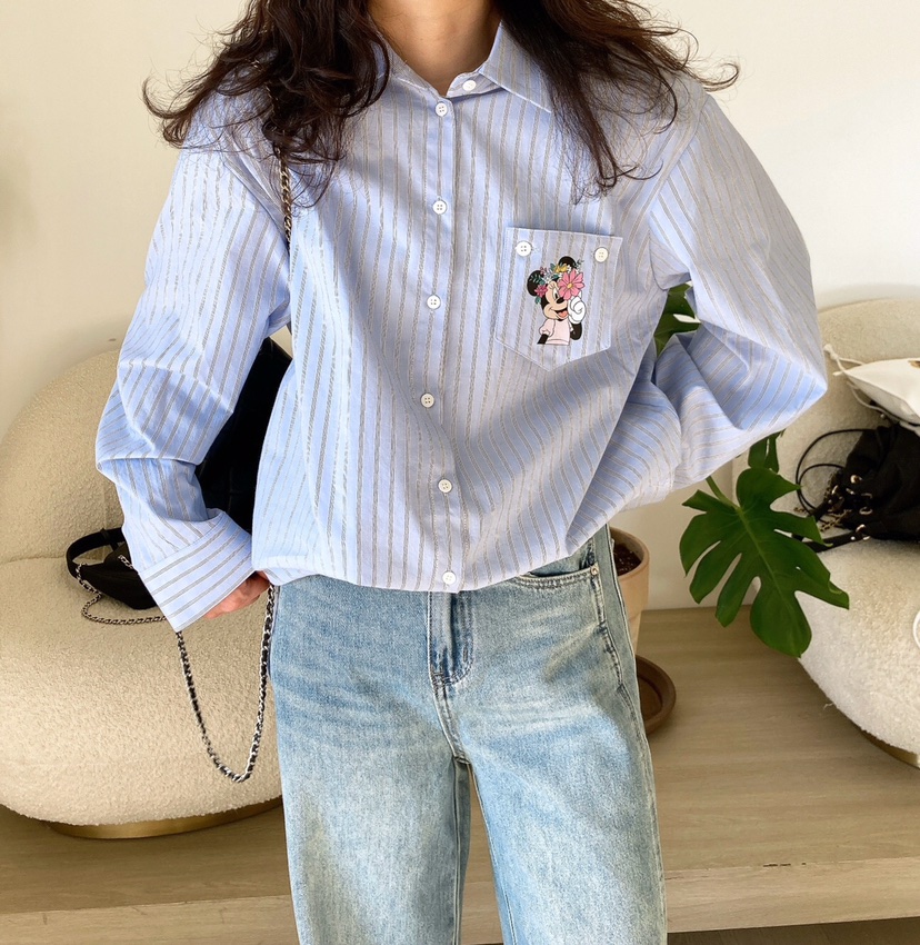 HANNA-A韓國直郵女裝新款人氣真品推薦熱賣休閑襯衫蕾絲衫HANNA-A襯衫/蕾絲衫