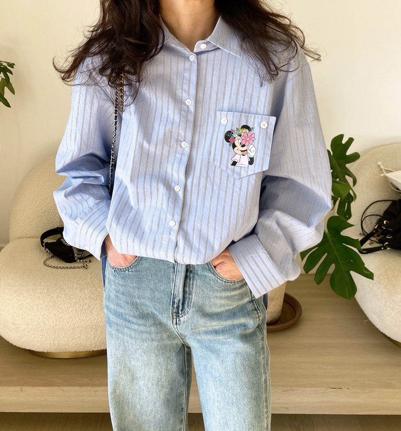 HANNA-A韓國直郵女裝新款人氣真品推薦熱賣休閑襯衫蕾絲衫HANNA-A襯衫/蕾絲衫圖色1