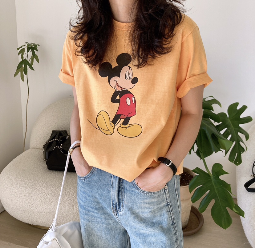 HANNA-A韓國直郵東大門代購女裝新款熱賣25春夏休閑職業T恤HANNAT恤