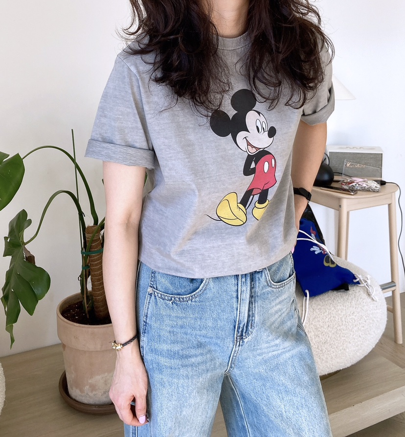 HANNA-A韓國直郵東大門代購女裝新款熱賣25春夏休閑職業T恤HANNAT恤