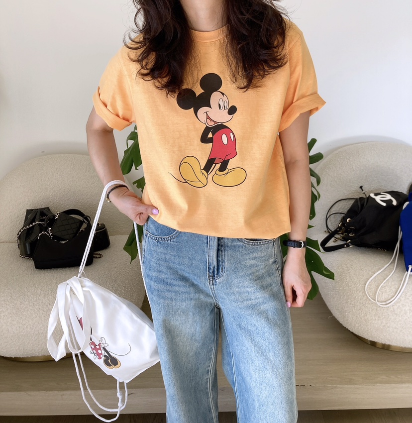 HANNA-A韓國直郵東大門代購女裝新款熱賣25春夏休閑職業T恤HANNAT恤