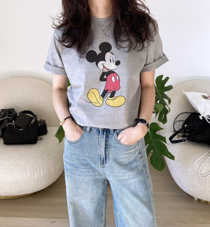 HANNA-A韓國直郵東大門代購女裝新款熱賣25春夏休閑職業T恤HANNAT恤圖色3