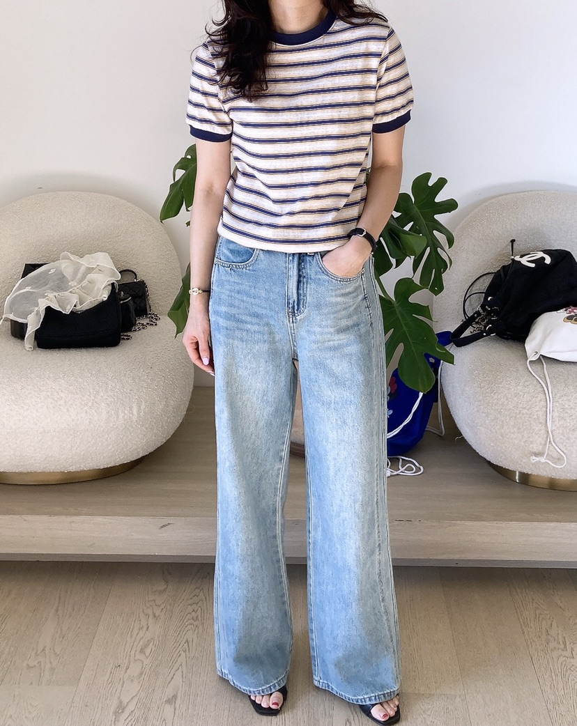 HANNA-A韓國直郵東大門代購女裝新款25春夏職業熱賣牛仔褲HANNA牛仔褲