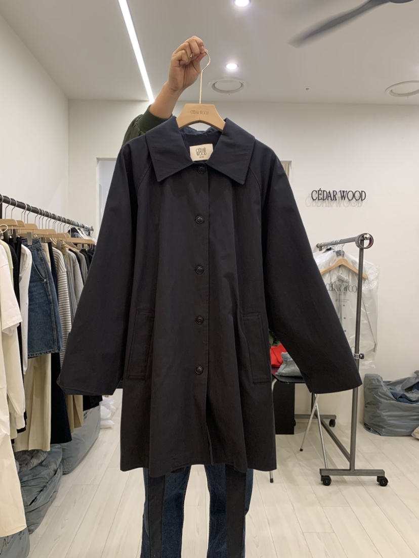 CEDARWOOD韓國直郵東大門代購女裝新品人氣中長款大衣含腰帶CEDARWOOD中長款大衣圖色2