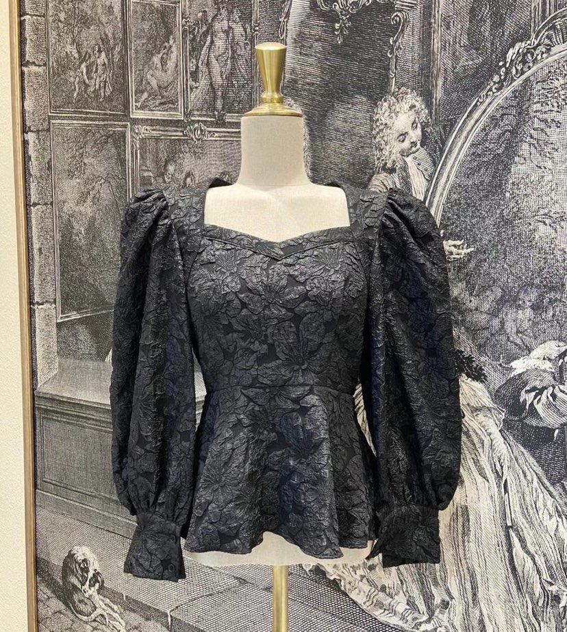 ANIMA韓國直郵東大門實拍女裝新品時尚25春夏休閑襯衫蕾絲衫RIETTE襯衫/蕾絲衫圖色2