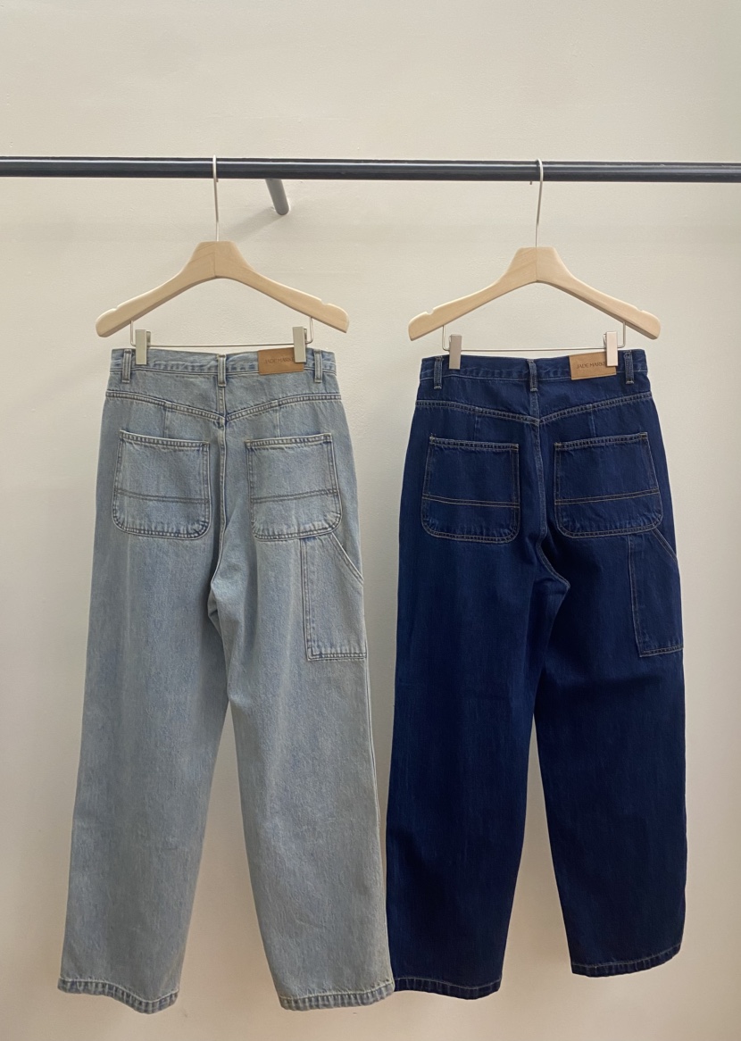 JADEMARKET直郵韓國代購女裝新品25春夏推薦人氣休閑牛仔褲JADE MARKET牛仔褲