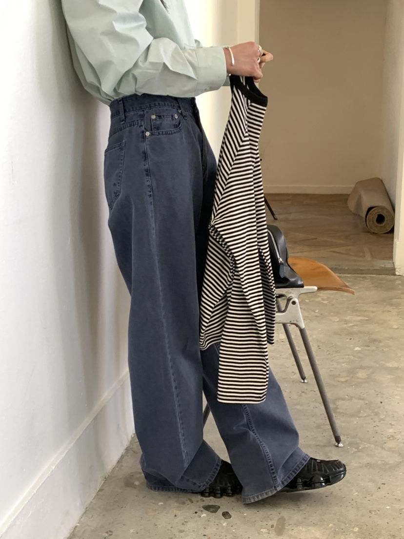 VAARA韓國直郵東大門代購女裝新款時尚職業真品25春夏牛仔褲VAARA牛仔褲