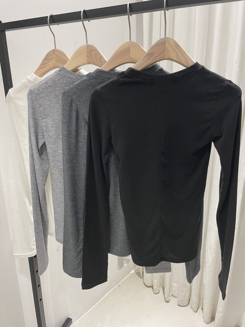 MOMENT韓國直郵東大門實拍女裝新款職業真品熱賣人氣長袖T恤MOMENT/RECOVER長袖T恤