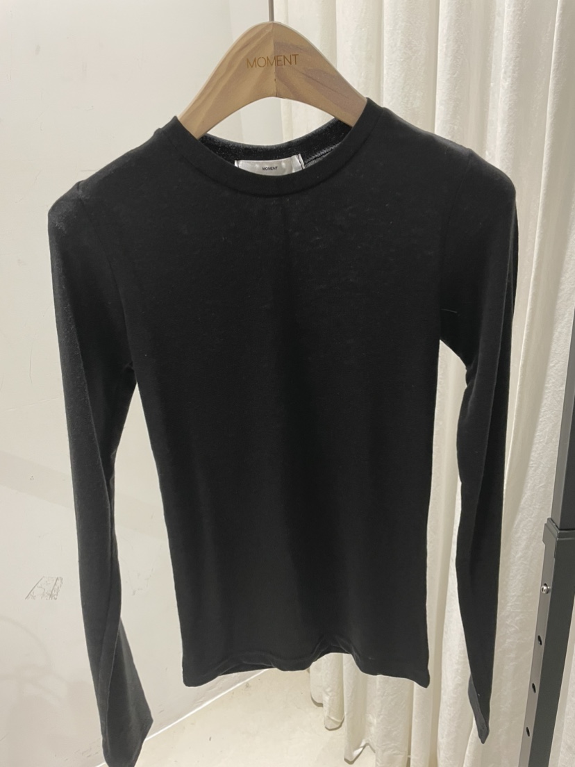 MOMENT韓國直郵東大門實拍女裝新款職業真品熱賣人氣長袖T恤MOMENT/RECOVER長袖T恤圖色4