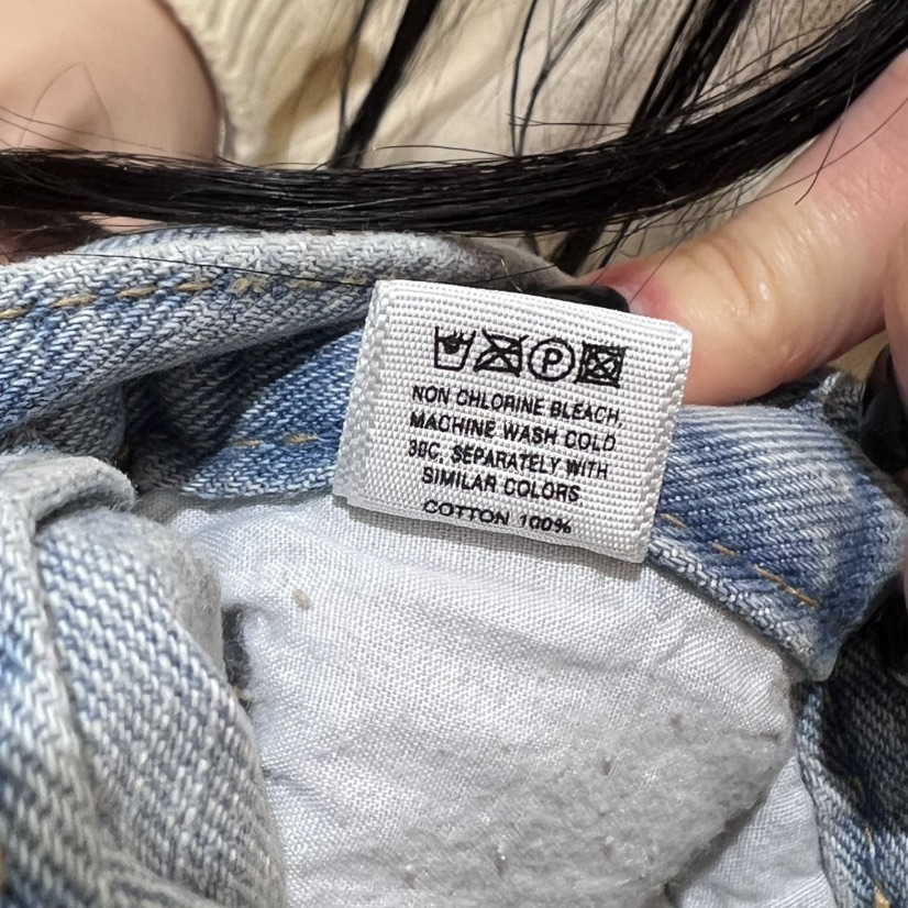 LEAP韓國直郵東大門實拍女裝新品休閑推薦人氣熱賣時尚牛仔褲LOVE ROSIE牛仔褲