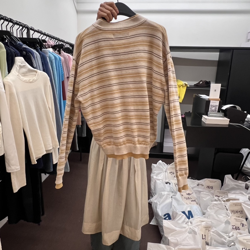 UNANSWERED-MYSTERY東大門代購女裝新款真品休閑針織衫開襟衫UNANSWERED-MYSTERY針織衫