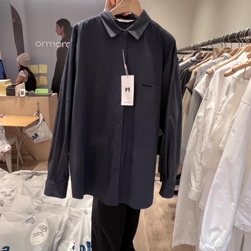 ORMORE東大門實拍女裝新品真品職業25春夏人氣推薦襯衫蕾絲衫ORMORE襯衫/蕾絲衫