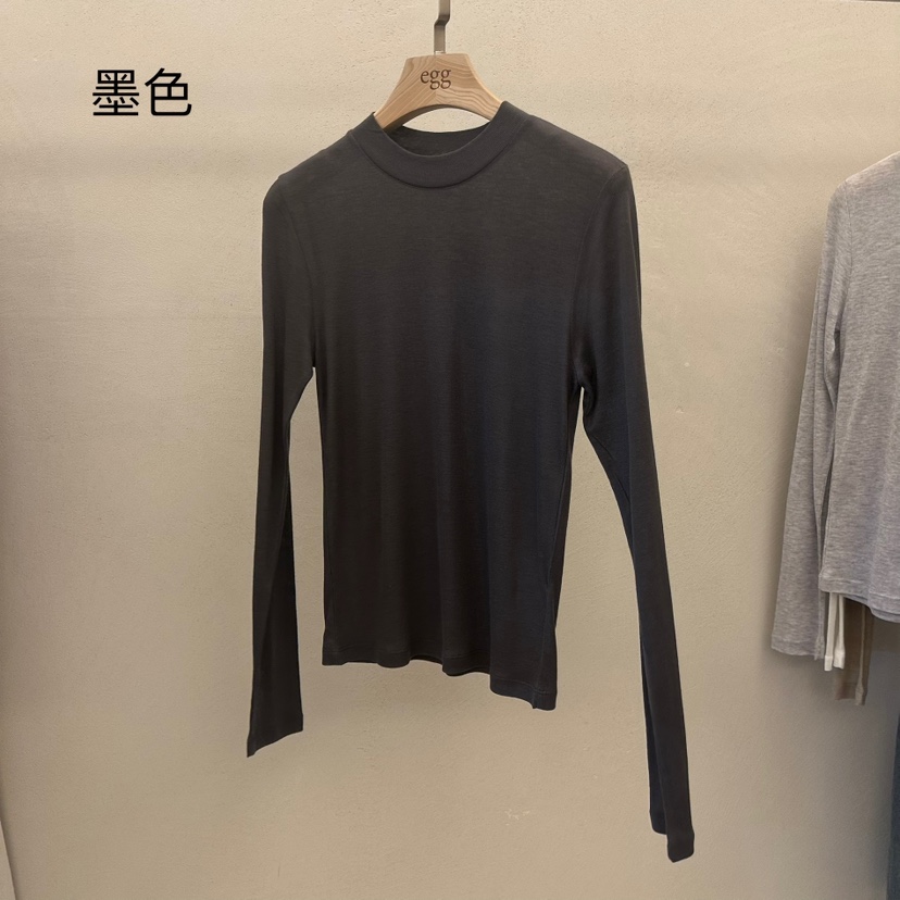 EGG東大門直郵女士新品25春夏真品人氣時尚職業推薦長袖T恤EGG-訂貨周期長長袖T恤圖色3