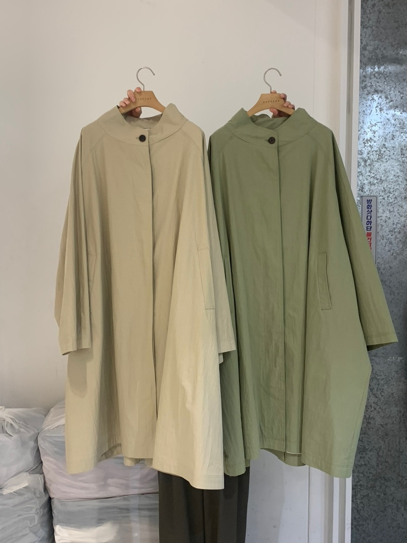 GAMDONG直郵韓國代購女裝新款時尚熱賣休閑推薦真品長款風衣GAMDONG長款風衣