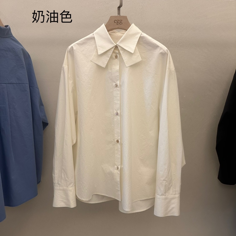 EGG韓國直郵東大門實拍女裝新款25春夏熱賣推薦休閑襯衫蕾絲衫EGG-訂貨周期長襯衫/蕾絲衫圖色3