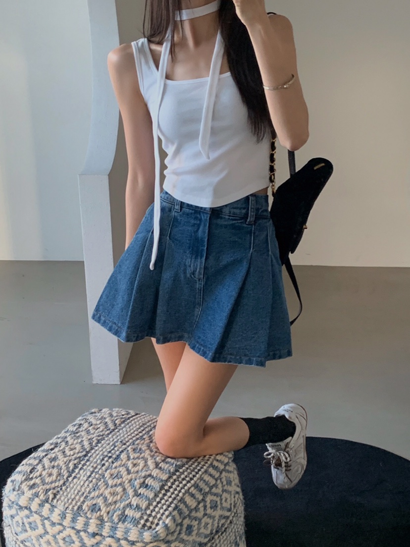 VERANDA直郵韓國代購女裝新款職業推薦人氣25春夏吊帶背心含脖帶VERANDA吊帶/背心