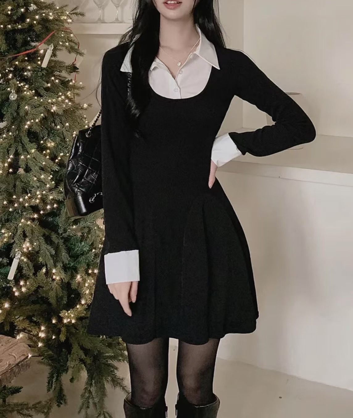 HOLYMOLY韓國直郵東大門代購女裝新品25春夏人氣職業連衣裙HOLYMOLY連衣裙圖色2