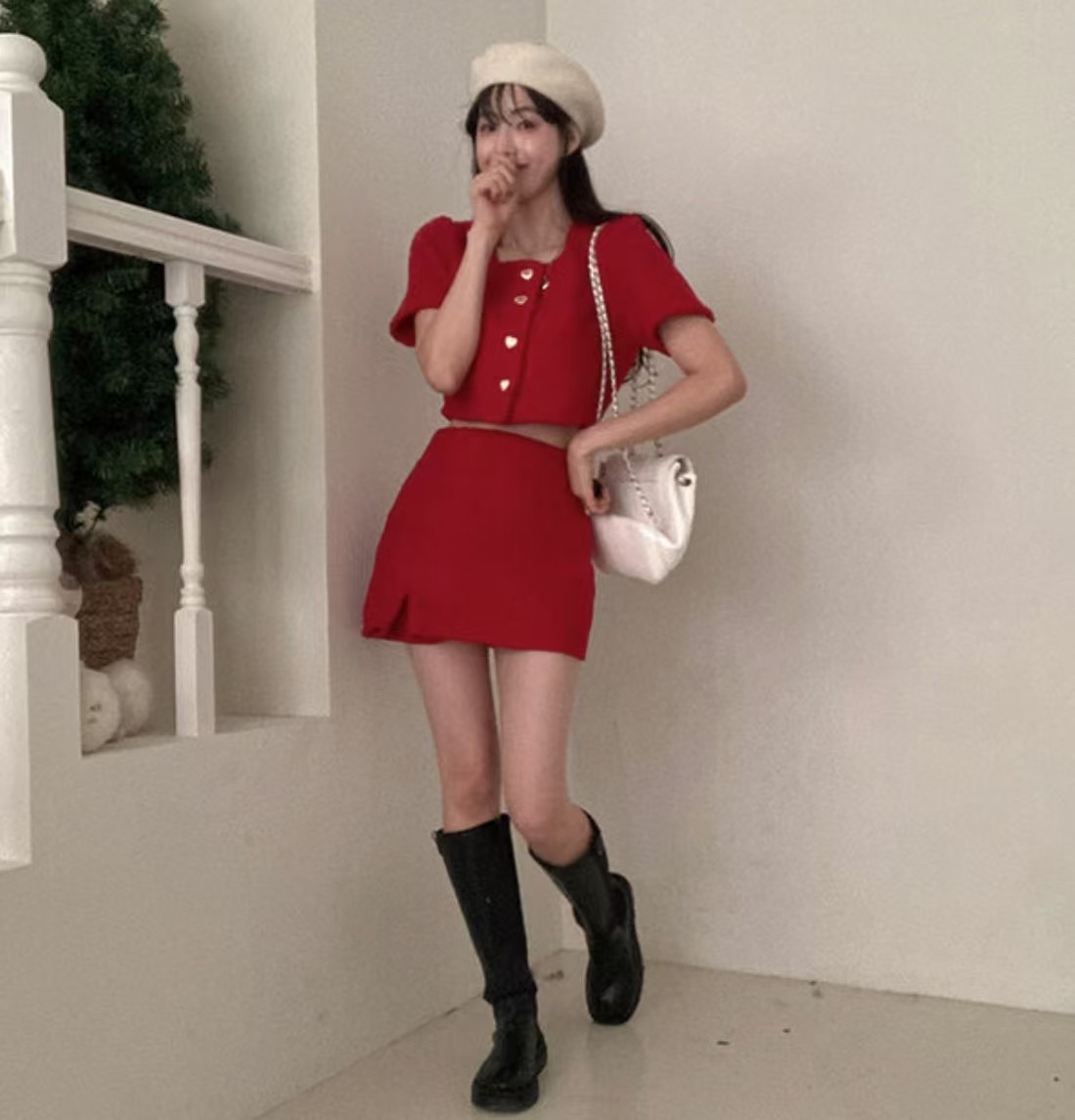 HOLYMOLY直郵韓國代購女裝新品職業真品25春夏推薦休閑套裝HOLYMOLY套裝圖色2