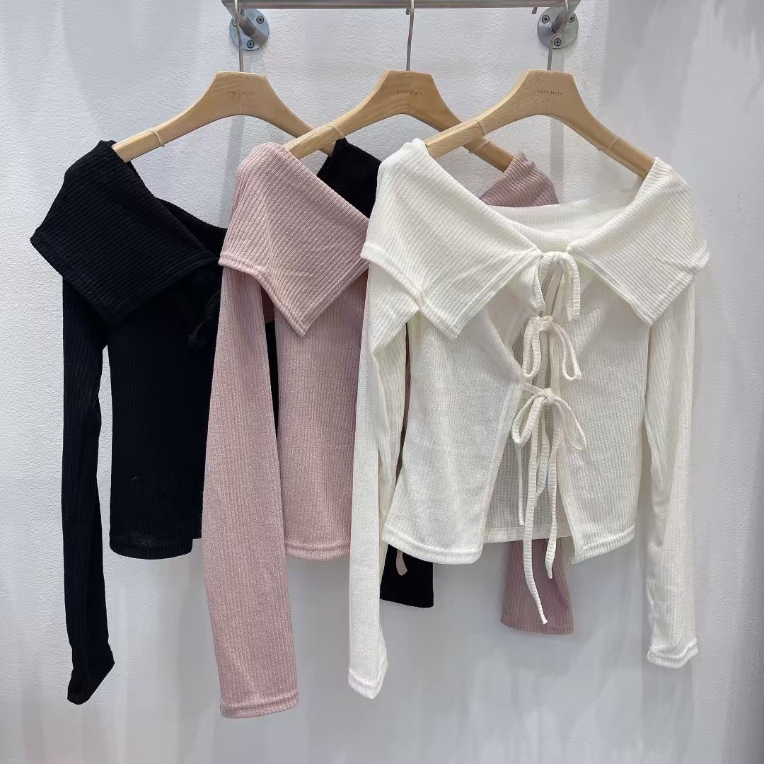 HOLYMOLY韓國直郵東大門實拍女裝新品人氣25春夏休閑針織衫HOLYMOLY針織衫圖色1左一色