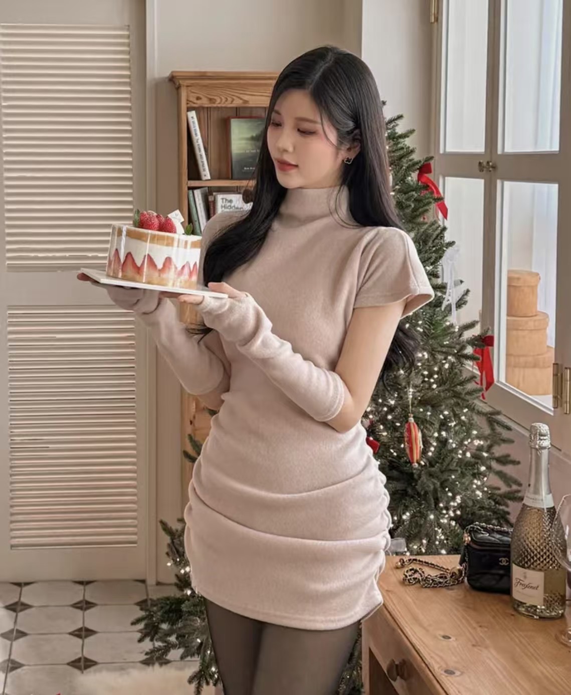 HOLYMOLY直郵韓國代購女裝新款25春夏推薦職業休閑熱賣套裝HOLYMOLY套裝圖色3