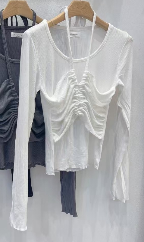 HOLYMOLY直郵韓國代購女裝新品人氣時尚休閑真品職業長袖T恤HOLYMOLY長袖T恤圖色3