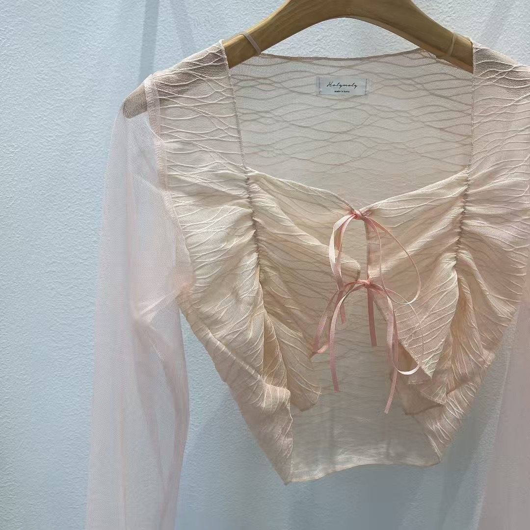HOLYMOLY直郵韓國代購女裝新品真品熱賣人氣25春夏襯衫蕾絲衫HOLYMOLY襯衫/蕾絲衫圖色2